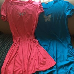 New W/O Tags Blair 3X Pajama Tops Long Pink/Blue